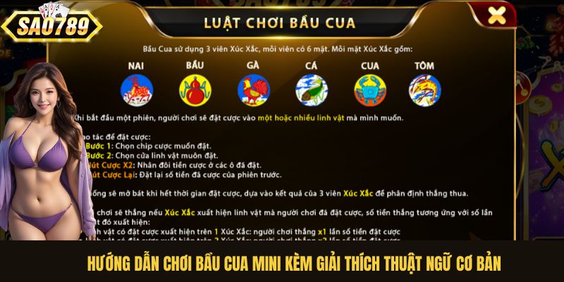 Hướng dẫn chơi Bầu Cua Mini kèm giải thích thuật ngữ cơ bản